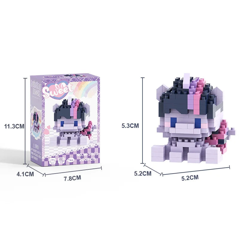 My Little Pony Equestria Girls Building Blocks – Twilight Sparkle Cartoon Character Figure Construction Toy for Children