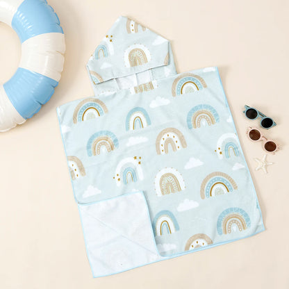 Happyflute Baby Hooded Towel – Ultra Soft Microfiber Quick Dry Bath Towel for Infants, Toddlers & Kids