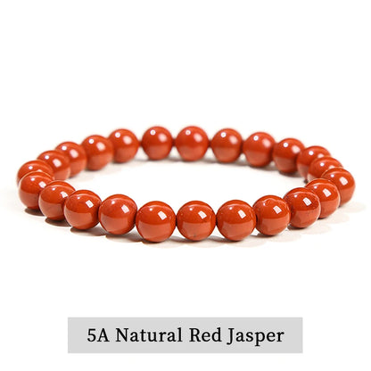 Pulsera de Cuentas de Piedra Natural – Pulsera de Gemas de Amatista, Ojo de Tigre, Cuarzo Cristal y Ágata para Mujeres y Hombres, Regalo de Joyería de Energía Reiki