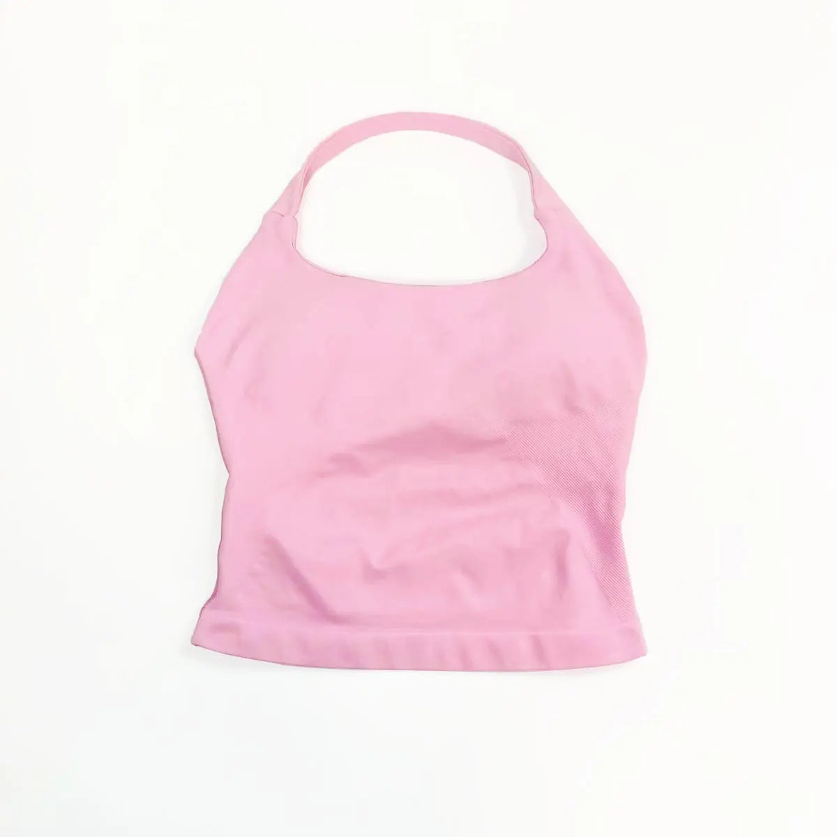 Top Deportivo Largo con Tiras para Mujer NCLAGEN – Top Halter Acolchado para Gimnasio, Yoga, Pilates, Correr y Entrenamientos de Fitness