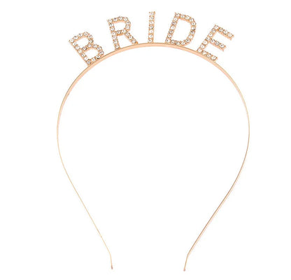 BRIDE Crystal Headband – Bridal Hair Accessory for Weddings, Bachelorette Parties & Bridesmaids