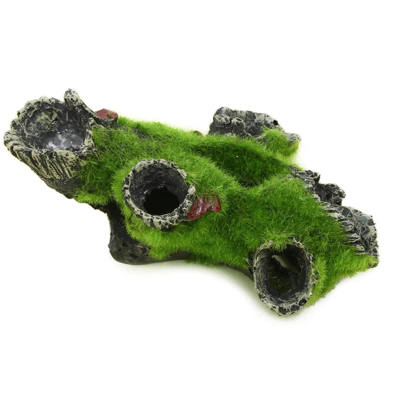 Resin Aquarium Shrimp Hiding Cave – Realistic Tree House Shelter & Breeding Hideout for Shrimp and Fish, Aquascaping Landscaping Decor