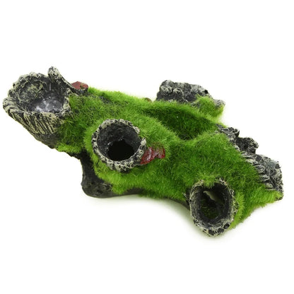 Resin Aquarium Shrimp Hiding Cave – Realistic Tree House Shelter & Breeding Hideout for Shrimp and Fish, Aquascaping Landscaping Decor