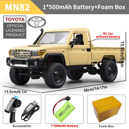 ZWN MN82 Camion Tout-Terrain RC 4x4 LC79 à l'Échelle 1:12 avec Lumières LED, Modèle de Simulation Complet pour Enfants et Adultes
