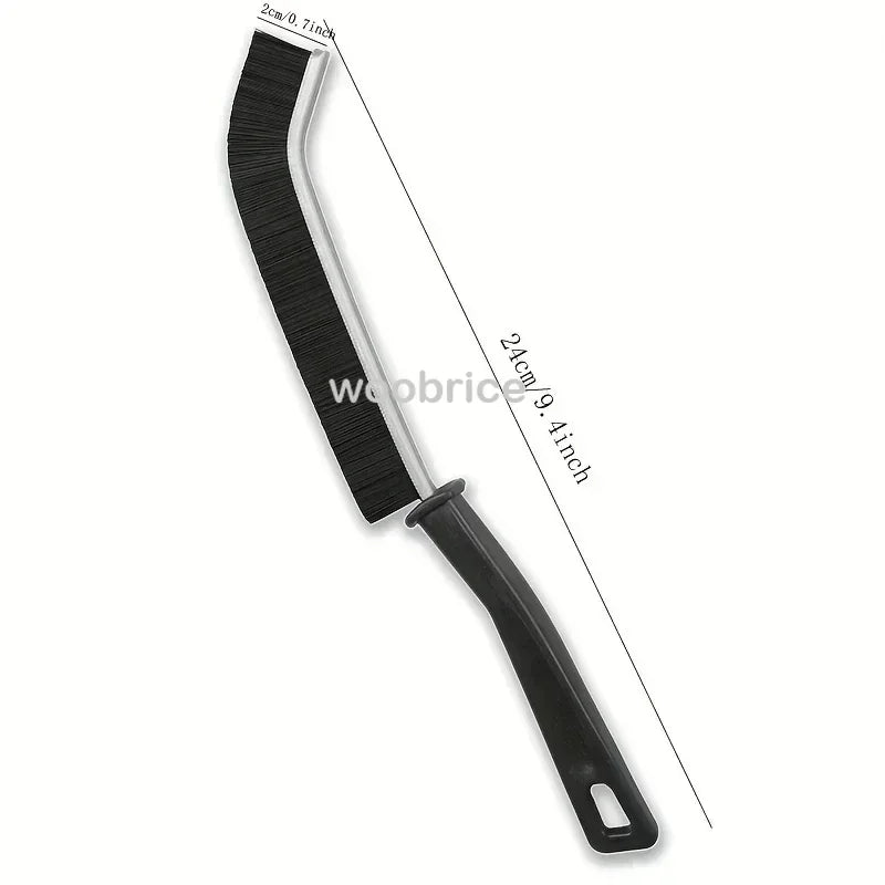 Cepillo de limpieza para el hogar – Cepillo de limpieza de baño de mango largo, cepillo de limpieza de radiadores y hendiduras, cepillo de detalles finos multifuncional para cocina, hogar y áreas de difícil acceso