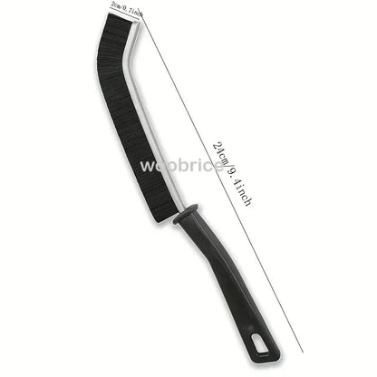 Cepillo de limpieza para el hogar – Cepillo de limpieza de baño de mango largo, cepillo de limpieza de radiadores y hendiduras, cepillo de detalles finos multifuncional para cocina, hogar y áreas de difícil acceso