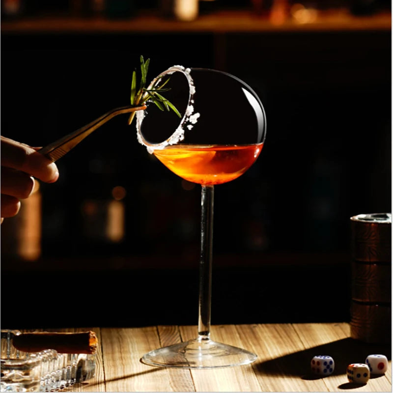 Creative Fish-Shaped Cocktail Glass – Unique Thorn, Octopus & Bird Design Goblet for Bar, KTV, Nightclub & Party Drinks