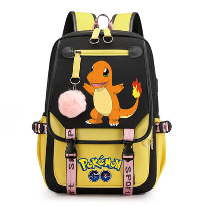 Sac à dos pour enfants grande capacité inspiré des animes | Cartable pour garçons et filles avec compartiment pour ordinateur portable