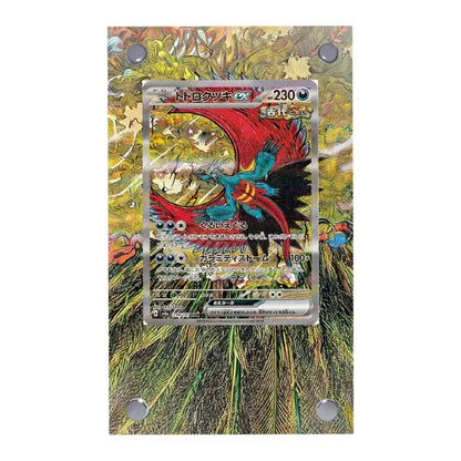 Expositor de metacrilato para cartas Pokémon – Psyduck, Bulbasaur, Mewtwo, Charmander y soporte protector para cartas de personajes