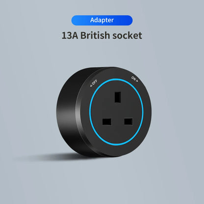 Surface-Mounted Track Socket – Movable Wall-Mounted Power Outlet Track for British, American & European Standard Plugs