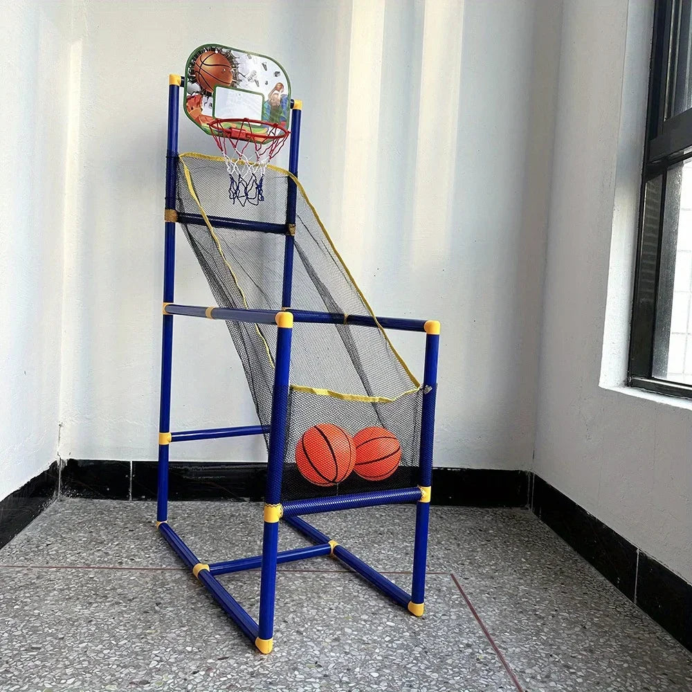 Arcade Basketball Game Set – Indoor/Outdoor Dual Play Toy with Pump & Balls, Easy Setup Gift for Kids & Parties