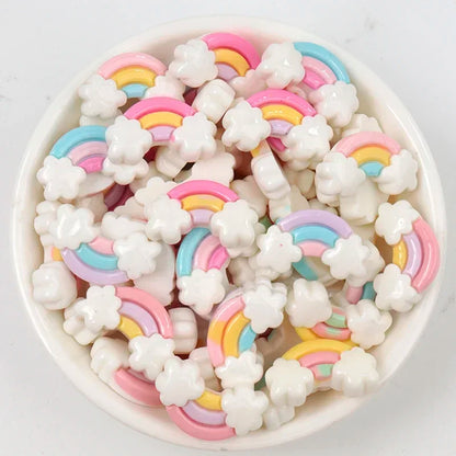 30/300pcs Mini Breloques en Résine Bonbon Fleur Amour – Mignons Accessoires de Bricolage pour Nail Art, Barrettes à Cheveux, Scrapbooking, Bijoux Faits Main et Projets Créatifs pour Enfants