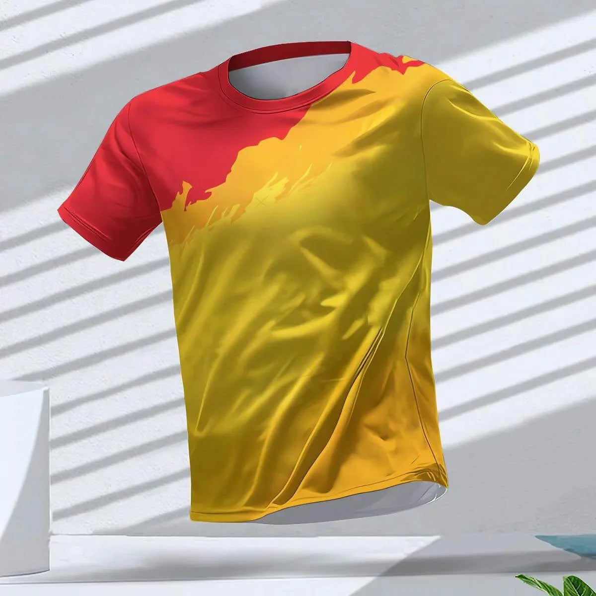 Men's Quick-Dry Running T-Shirt – Breathable Short Sleeve Gym Workout Top, Lightweight Round Neck Sports Shirt for Training & Outdoor Fitness