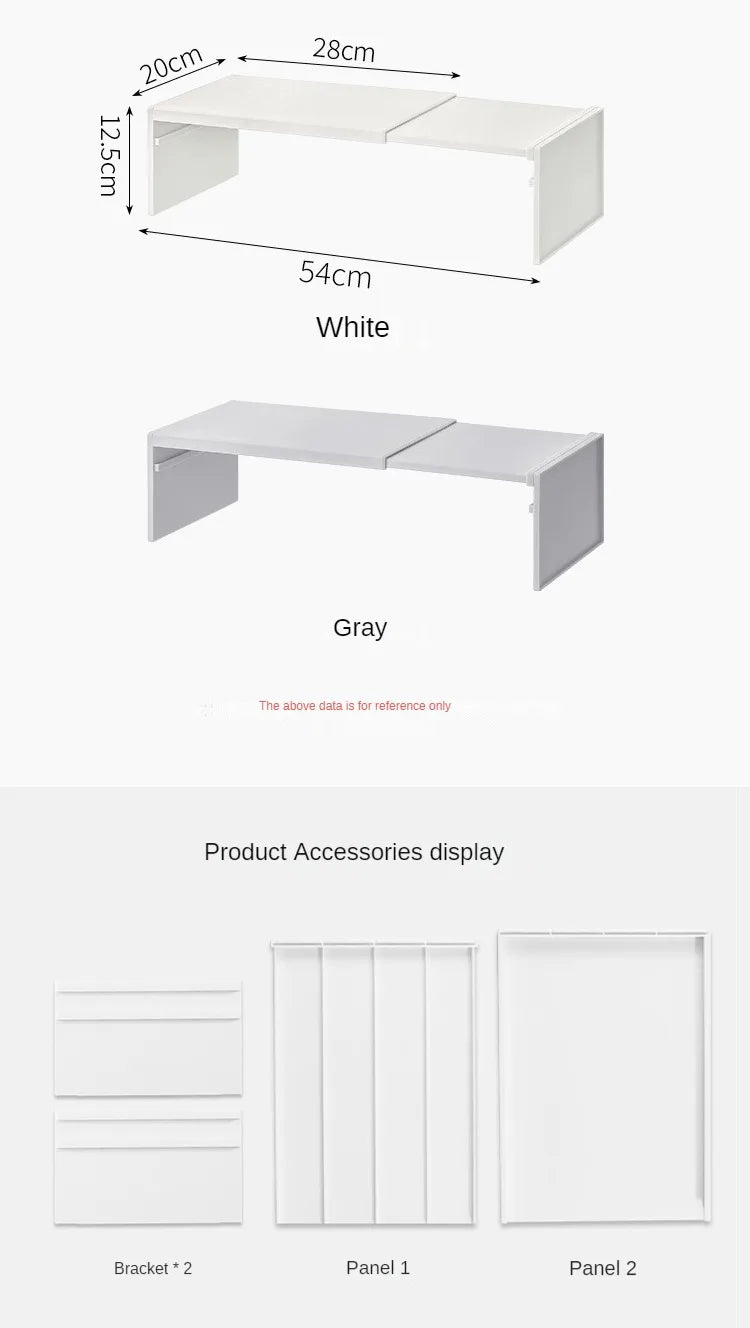 Estante Organizador Expandible para Gabinete de Cocina – Estante Ajustable para Especias y Platos