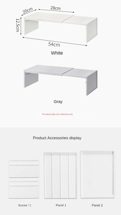 Estante Organizador Expandible para Gabinete de Cocina – Estante Ajustable para Especias y Platos