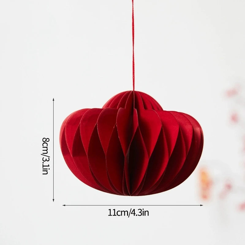 Chinese New Year 3D Hanging Ball Ornaments – Festive New Year Pendant Decorations for Wedding, Party, Tree & Home Decor