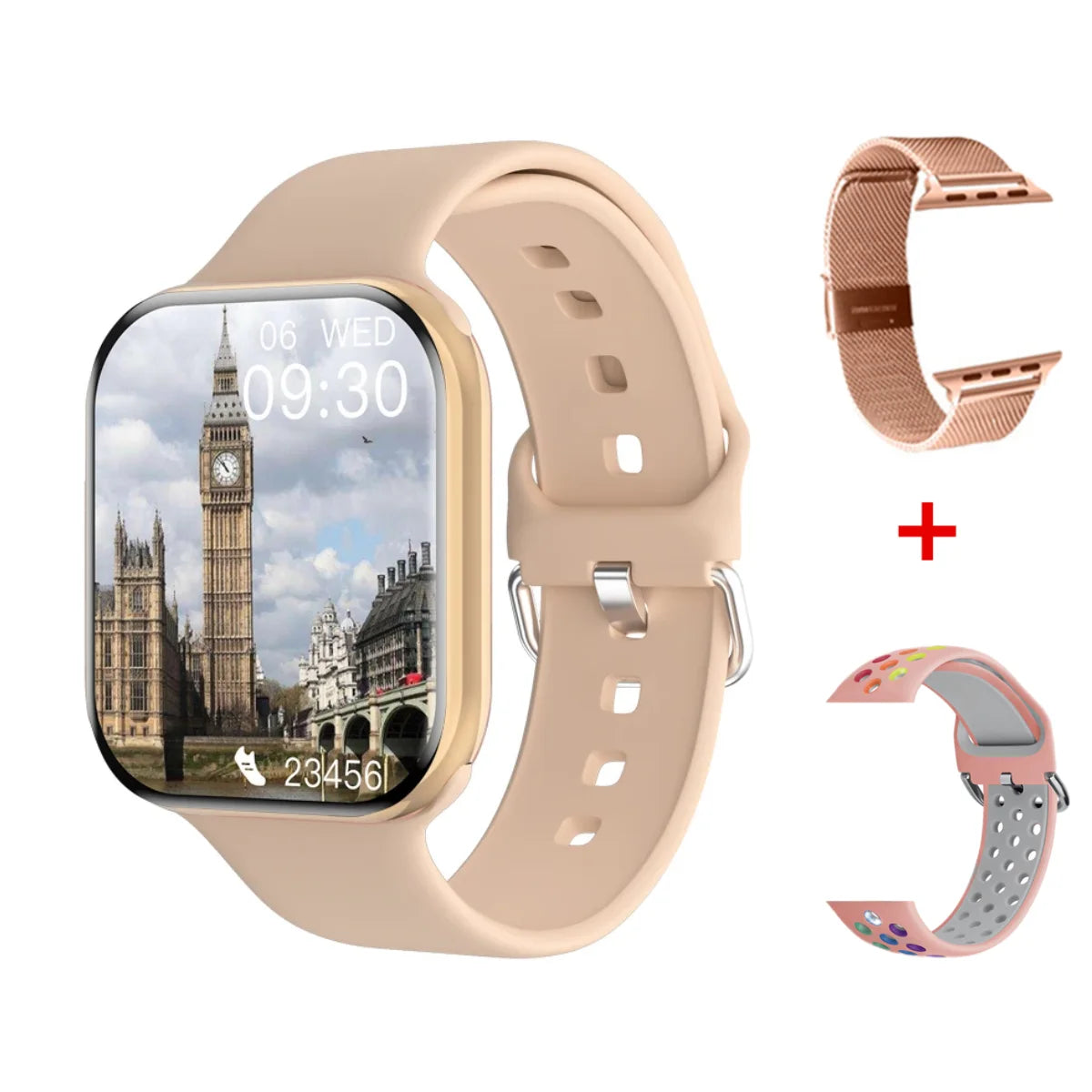Watch 11 Smartwatch – GPS Bluetooth Calling NFC Smart Watch with Body Temperature Monitor & Always-On Display for Android & iPhone