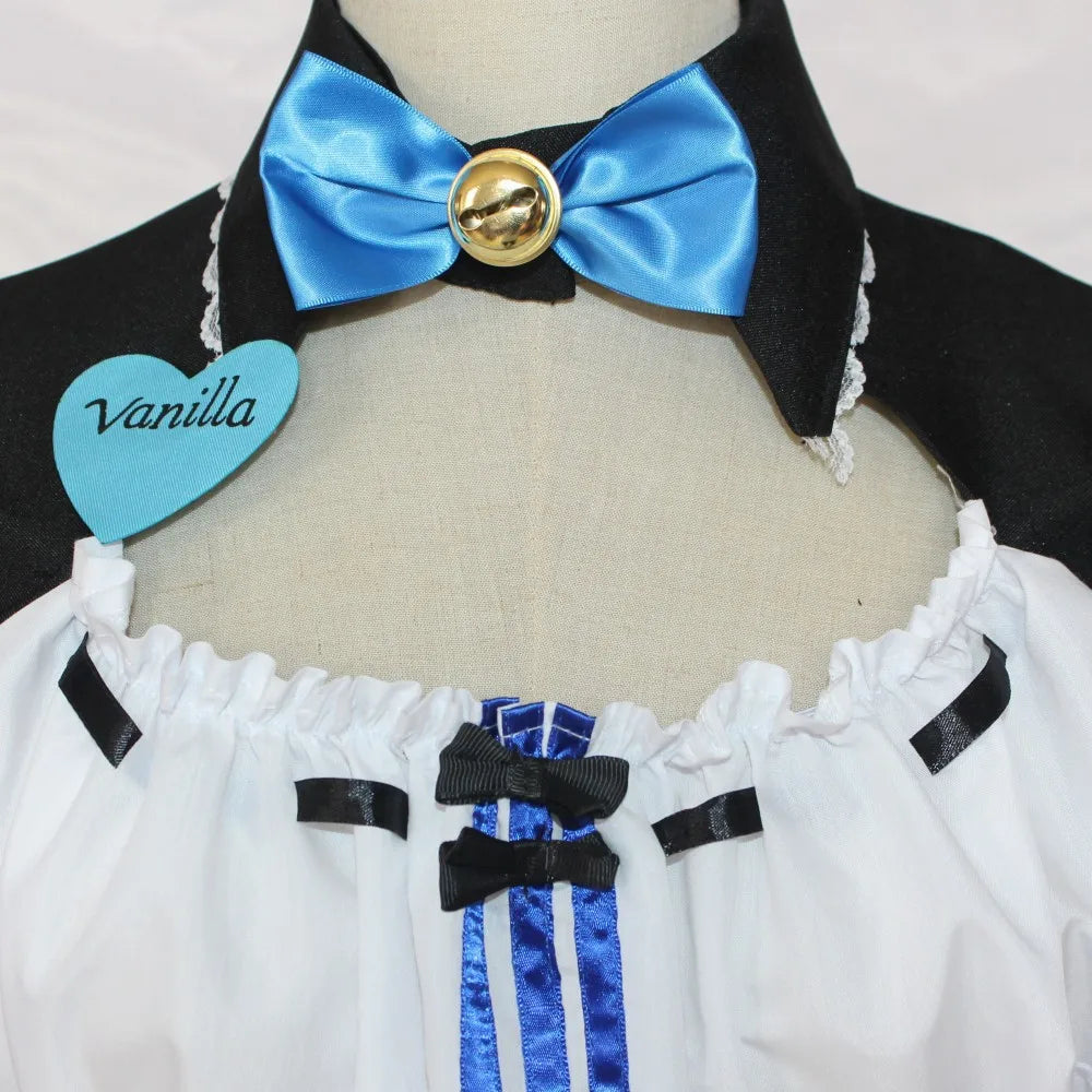 Chocola & Vanilla Maid Cosplay Costumes – Anime Catgirl Uniform Set (Halloween & Comic Exhibition Outfit)