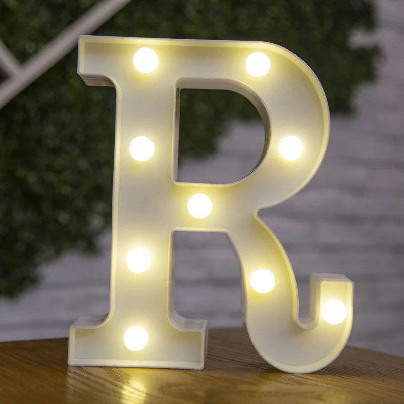 Alphabet & Number LED Night Lights – Personalized Letter Lamps for Birthday Parties, Weddings, Bedrooms, Wall Decor & Home Decorations