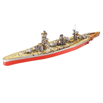 Piececool Kit de Modelo de Acorazado de Metal 3D – HMS Hood y Richelieu, Rompecabezas de Ensamblaje, Juguete Educativo para Adolescentes y Coleccionistas