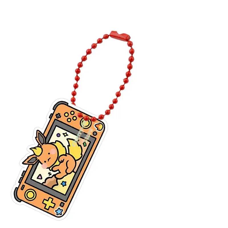 Pokémon Acrylic Keychain – Espeon, Umbreon, Leafeon & Snorlax Double-Sided Bead Chain Pendant