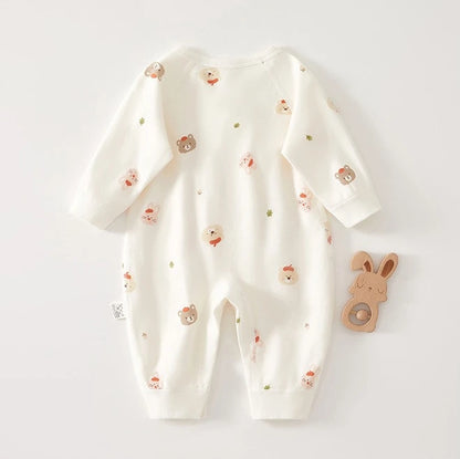 AYNIGIELL Mono de bebé recién nacido – Pelele suave de cuatro estaciones para bebés y niñas (0-6 meses)