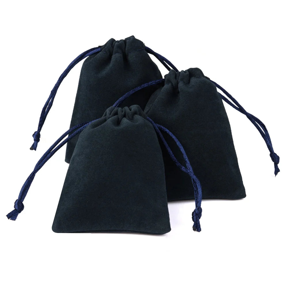 Sachets Cadeaux en Velours (10 pièces) – Pochettes Souples pour Bijoux (Bagues, Boucles d'Oreilles, Colliers), Petits Cadeaux, Faveurs de Mariage et Emballages de Noël