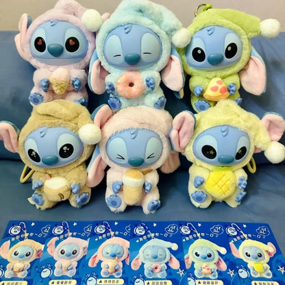 Stitch “Eat Something Before Sleep” Series Blind Box Plush Doll Pendant – Cute Ornament Mystery Box Surprise Toy Gift