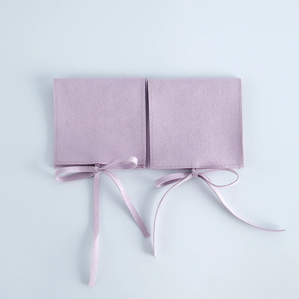 5PCS Microfiber Velvet Jewelry Gift Bags – Soft Pouches for Earrings, Necklaces, Wedding Favors, Christmas, Candy & Gift Packaging