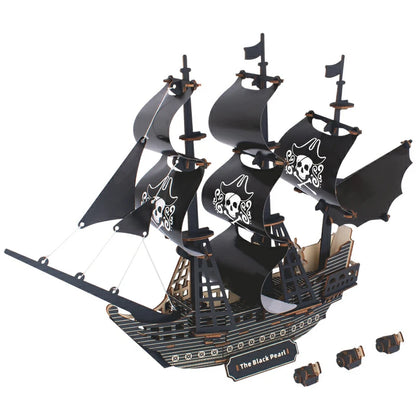 Maqueta 3D de Barco de Vela de Madera – Kit de Montaje de Barco de Madera DIY, Juguete Educativo de Construcción, Proyecto de Manualidades Creativo y Regalo de Fiesta para Niños