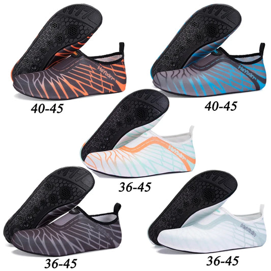 Lightweight Foldable Aqua Water Shoes – Portable Barefoot Beach Shoes for Swimming, Snorkeling, Sand & Water Activities