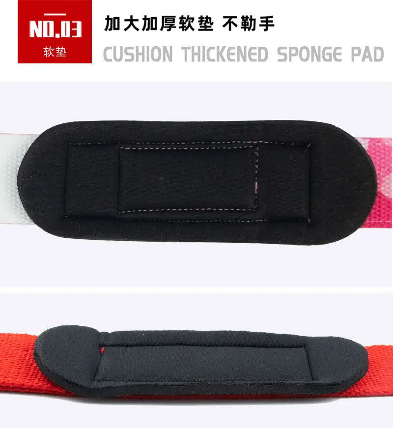 1Pair Non-Slip Weightlifting Straps – Gym Wrist Wraps for Dumbbell Training, CrossFit, Strength Workouts & Fitness Exercise Support