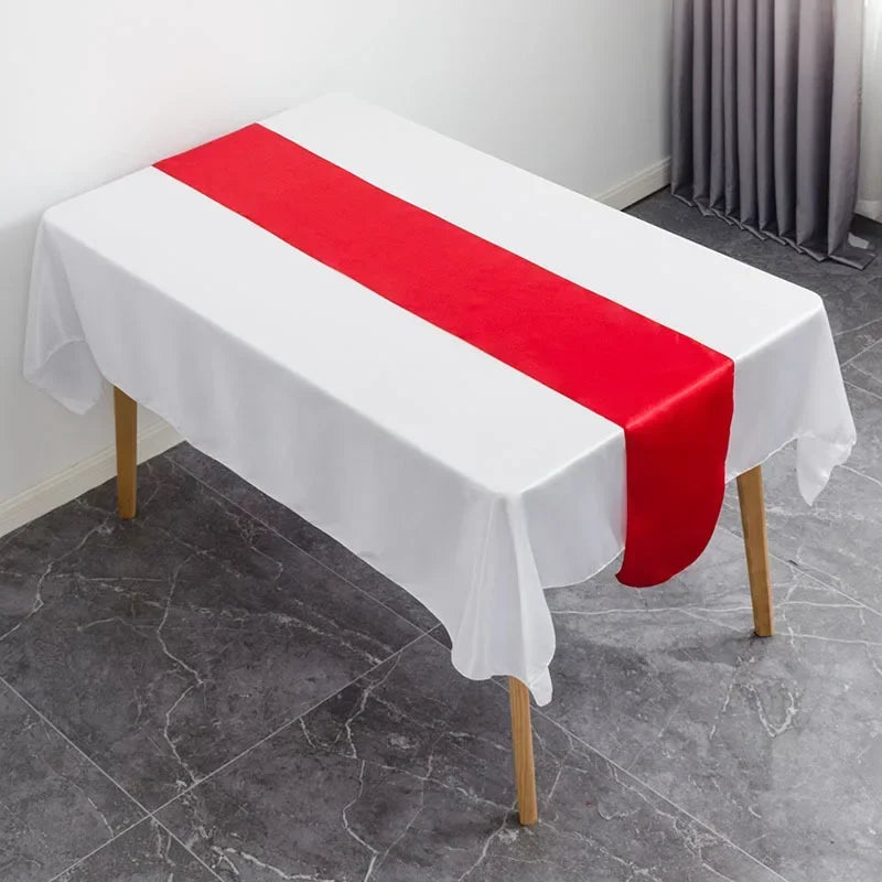 Luxury Satin Table Runner – Modern Elegant Pattern Table Decoration for Wedding, Birthday Party, Hotel, Banquet & Events