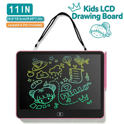 8/11/13/16-Inch LCD Writing Tablet for Kids – Reusable Handwriting Pad, Drawing & Painting Board, Educational Learning Toy for Boys and Girls