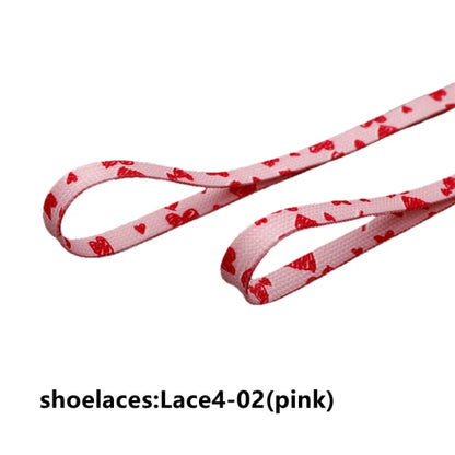 120/140/160cm Star Moon Shoelaces – Blue, Purple & Love Pattern Flat Elastic Shoe Laces for Sneakers & Casual Shoes