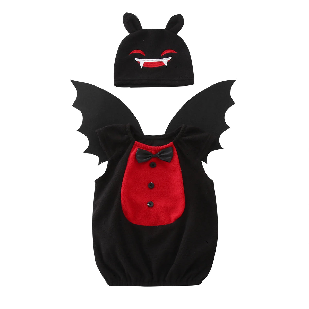 Umorden Baby & Toddler Black Bat Halloween Costume – Unisex Bat Hoodie Vest Outfit for Infants & Toddlers, Sizes 1T–3T