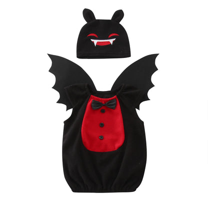 Umorden Baby & Toddler Black Bat Halloween Costume – Unisex Bat Hoodie Vest Outfit for Infants & Toddlers, Sizes 1T–3T