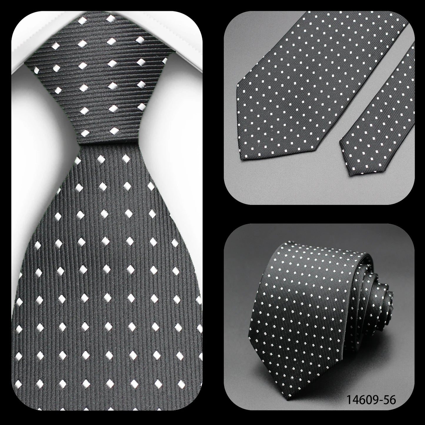Corbata Floral de Puntos para Hombre – Corbata Casual de Moda Azul Roja Amarilla para Negocios, Bodas y Ocasiones Formales | Accesorio de Regalo