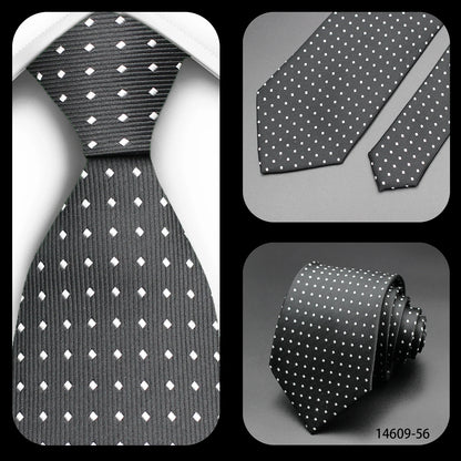 Corbata Floral de Puntos para Hombre – Corbata Casual de Moda Azul Roja Amarilla para Negocios, Bodas y Ocasiones Formales | Accesorio de Regalo