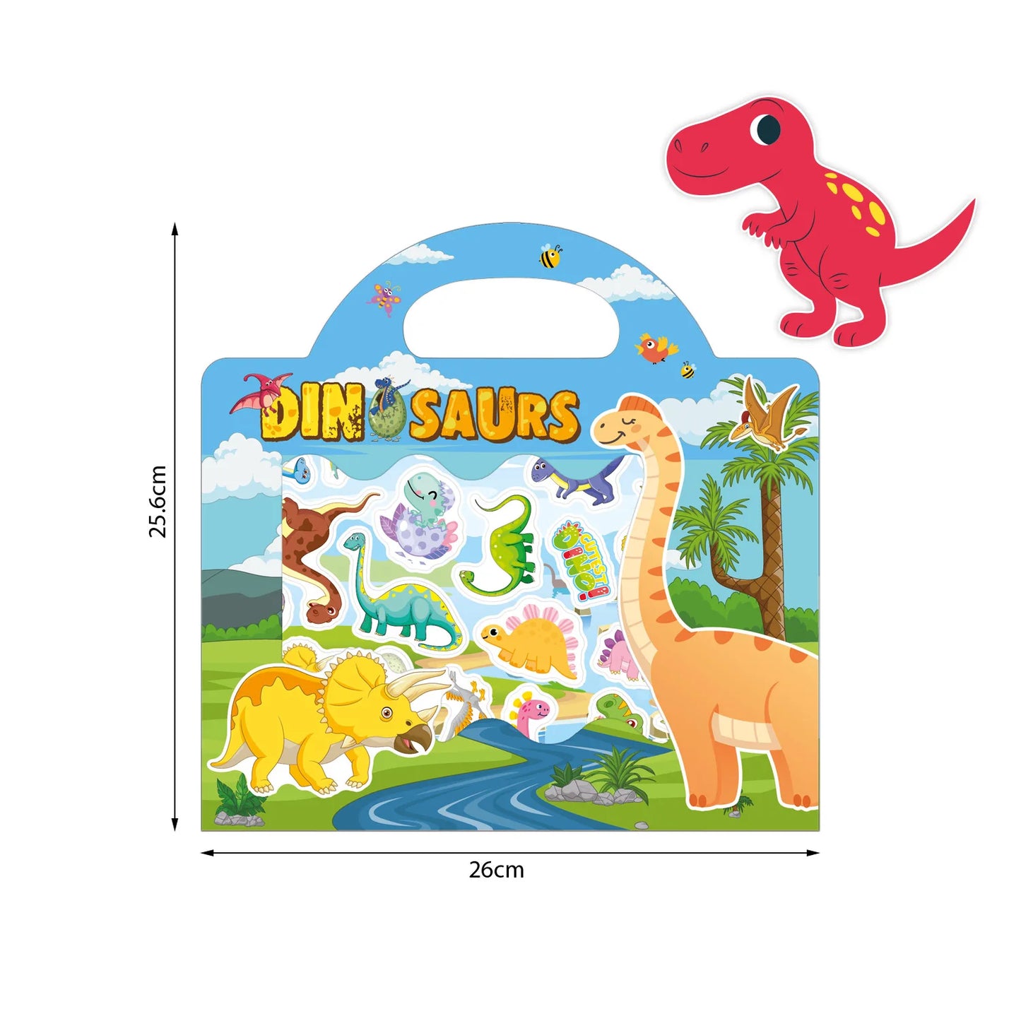 Kids Reusable Scene Sticker Book – DIY Cartoon Animal Puzzle Sticker Game, Early Learning Cognition Toy, Creative Educational Activity Gift for Children