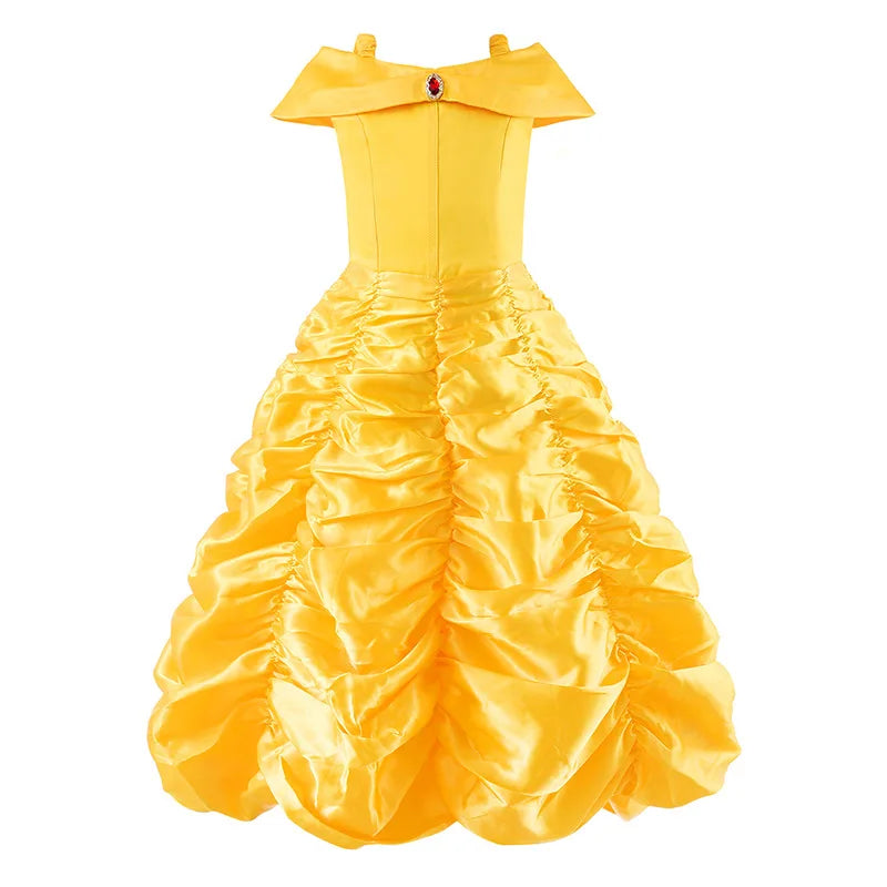 Girls’ Princess Cosplay Dress – Elsa, Anna & Rapunzel-Inspired Kids Costume for Halloween, Birthday Parties & Dress-Up Events