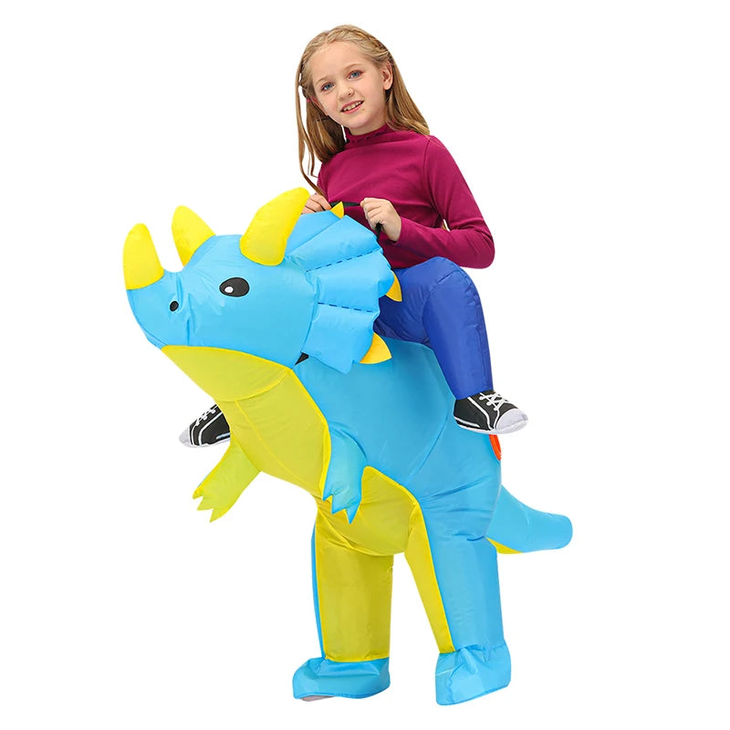 Kids’ Dinosaur Inflatable Costume – Fun Cosplay Party Outfit for Boys & Girls, Halloween, Christmas, Purim & Dress-Up Events