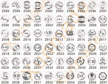 Sello de cera personalizado para bodas – Iniciales y logo personalizados, sello de metal para invitaciones | Embalaje de regalo DIY y accesorio de decoración de bodas