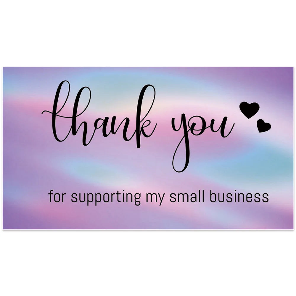 10–50PCS Thank You for Your Order Cards – Small Business Customer Appreciation Greeting Cards for Shopping & Purchase Orders
