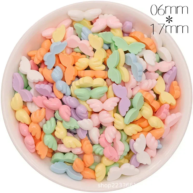 30/300pcs Mini Breloques en Résine Bonbon Fleur Amour – Mignons Accessoires de Bricolage pour Nail Art, Barrettes à Cheveux, Scrapbooking, Bijoux Faits Main et Projets Créatifs pour Enfants