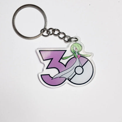 Pokémon 30th Anniversary Acrylic Keychain – Captain Pikachu, Eevee & Eeveelutions (50 Styles)