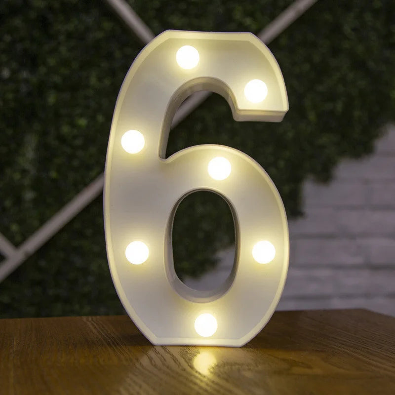 Alphabet & Number LED Night Lights – Personalized Letter Lamps for Birthday Parties, Weddings, Bedrooms, Wall Decor & Home Decorations