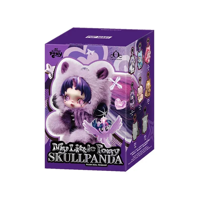 POP MART SKULLPANDA x My Little Pony Series Plush Doll Pendant – Mystery Box Genuine Blind Box Bag Ornament Figurine Toy
