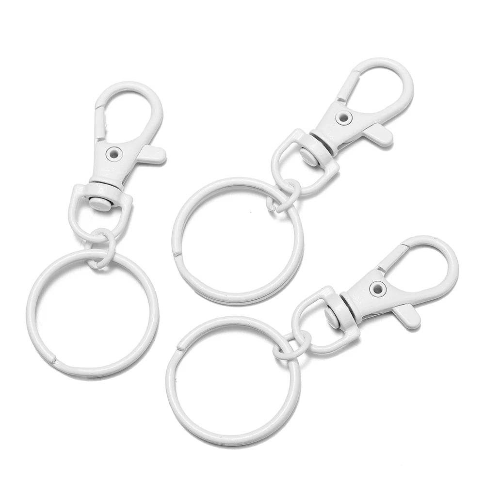 5–10 Piece Multicolor Keyring Lobster Clasp Hooks with Adjustable Buckles – DIY Keychain, Bag Charm, Doll & Jewelry Making Accessories