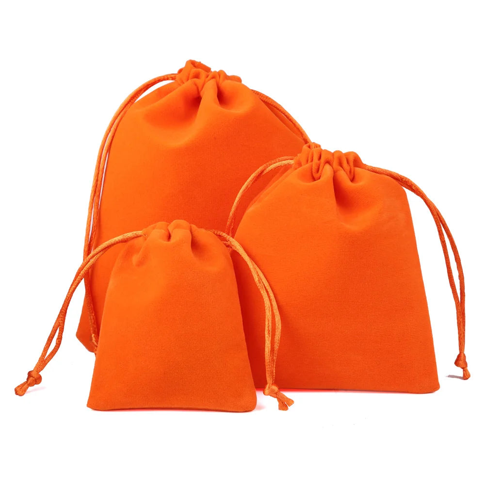 Sachets Cadeaux en Velours (10 pièces) – Pochettes Souples pour Bijoux (Bagues, Boucles d'Oreilles, Colliers), Petits Cadeaux, Faveurs de Mariage et Emballages de Noël